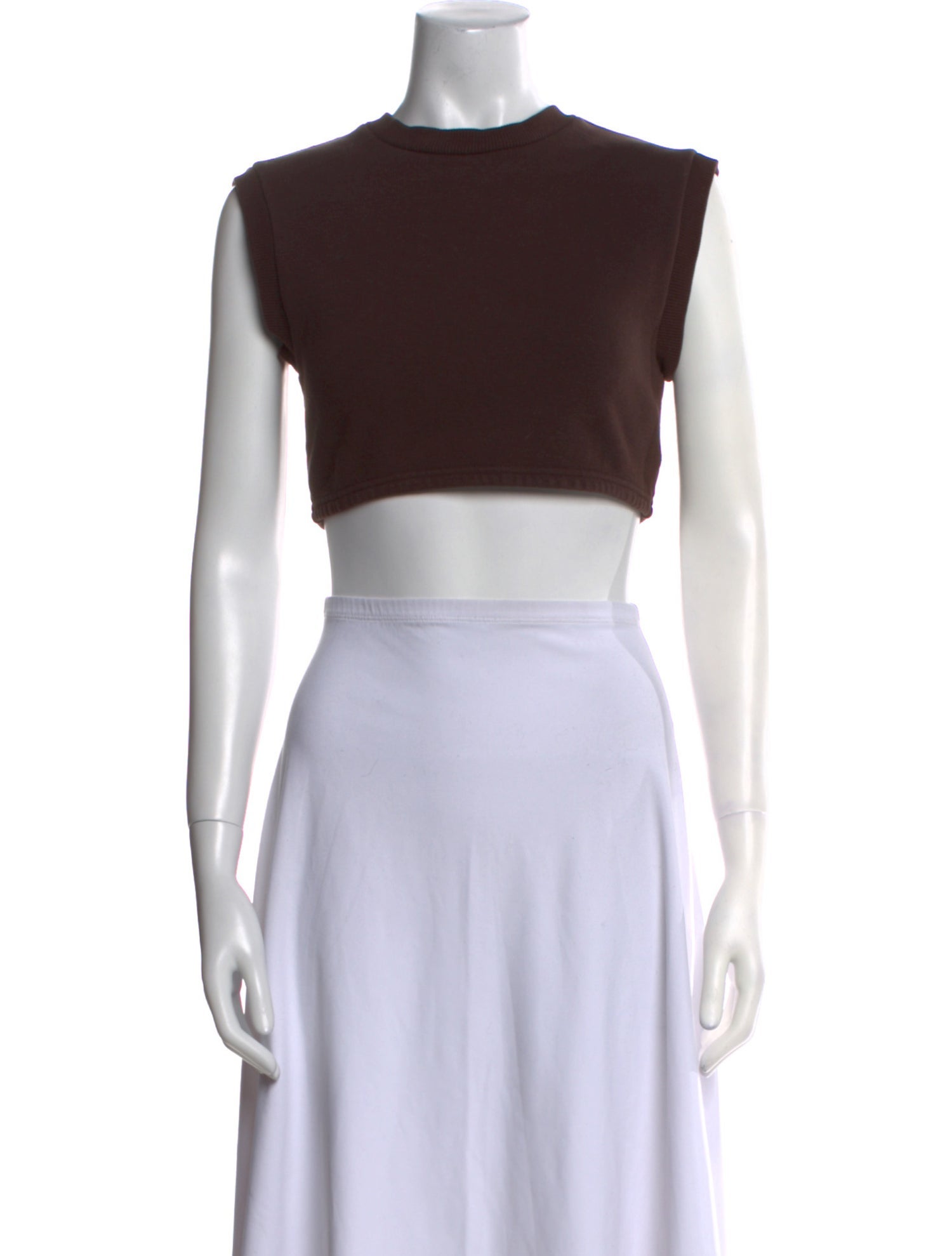 adidas Yeezy Mock Neck Sleeveless Crop Top