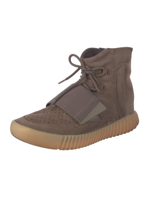 adidas Yeezy Boost 750 Chocolate Suede Lace-Up Boots