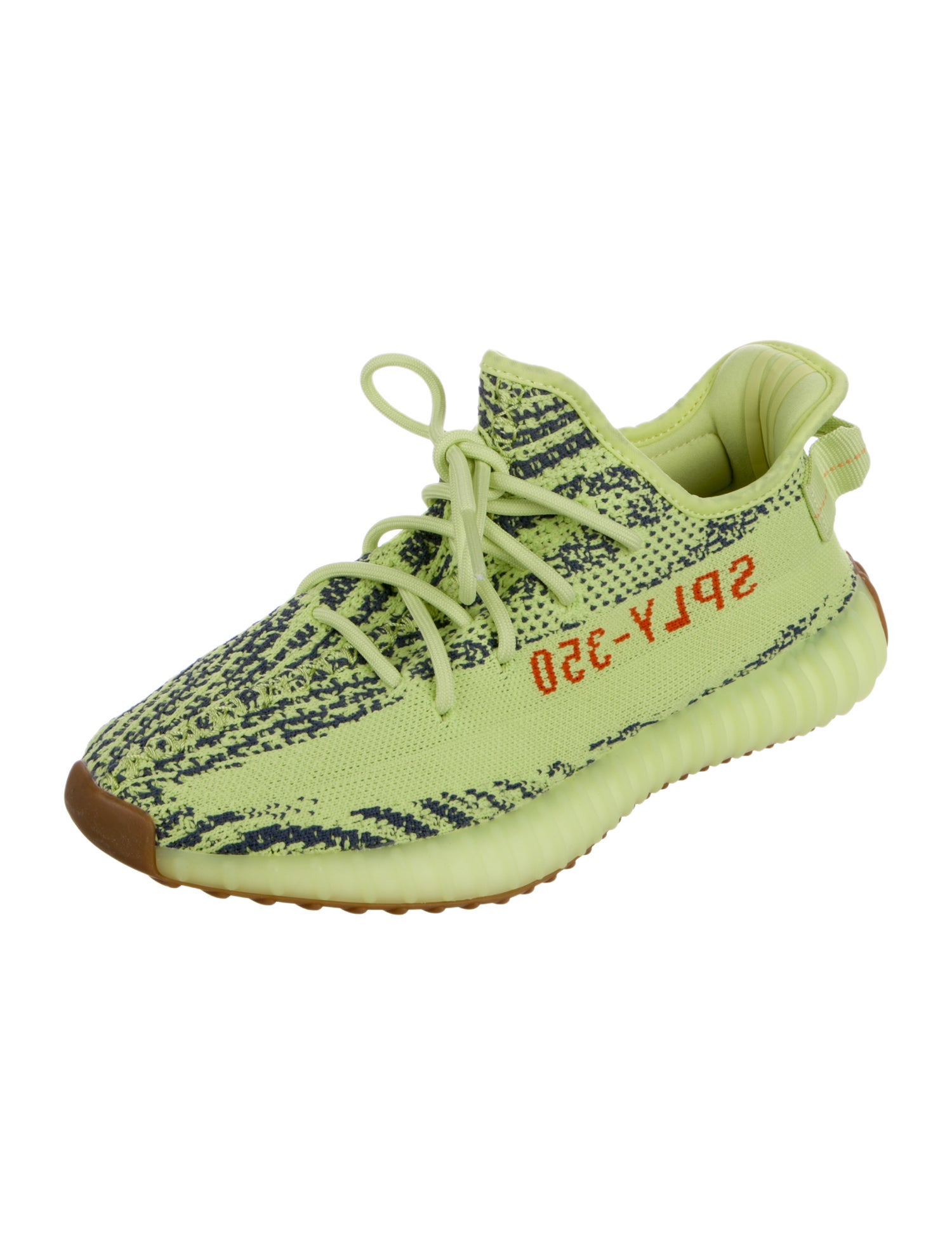 adidas Yeezy Boost 350 V2 Semi Frozen Yellow Athletic Sneakers