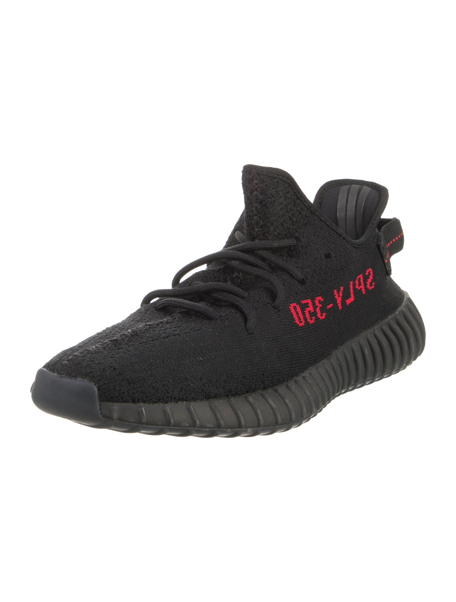 adidas Yeezy Boost 350 V2 Black Red Athletic Sneakers