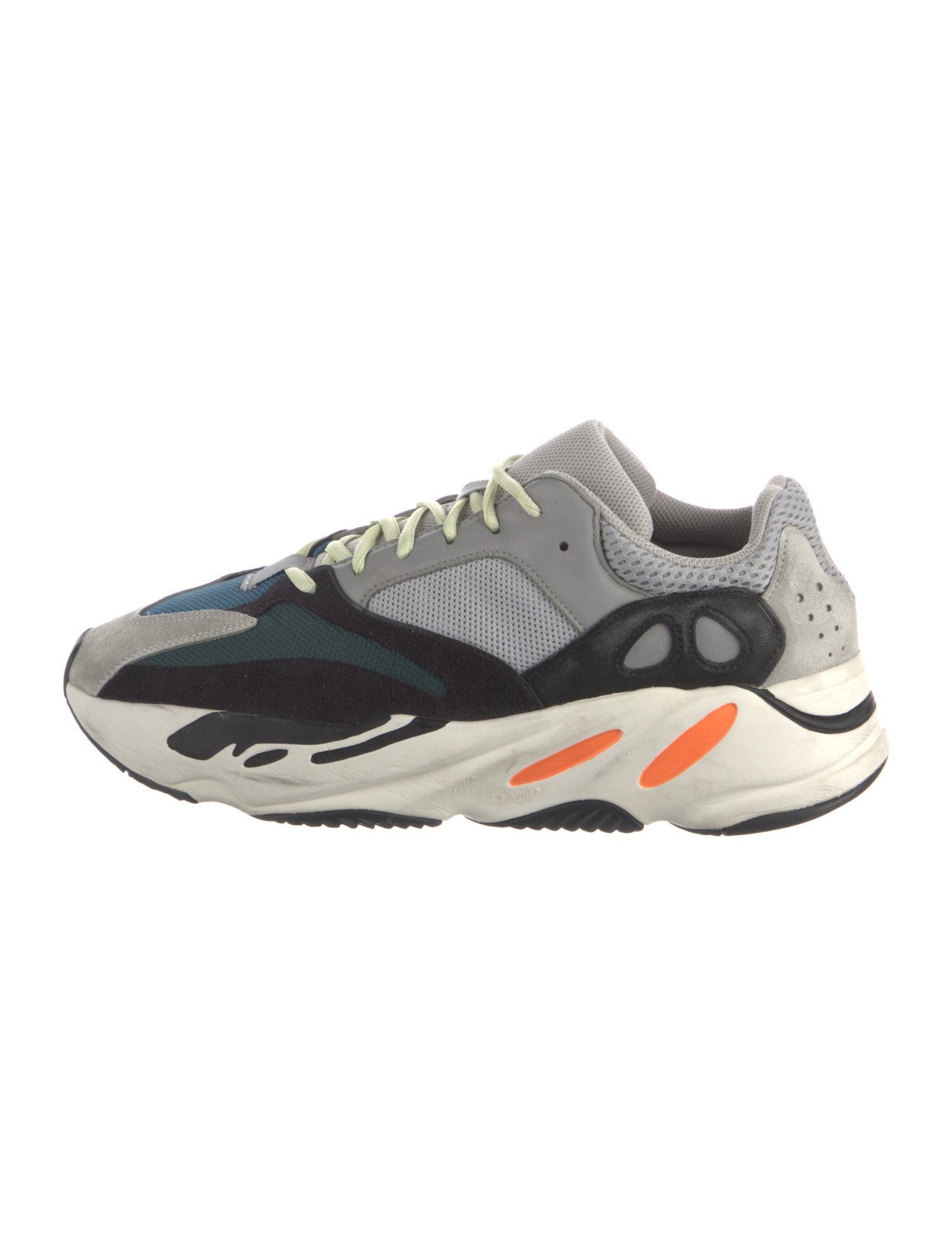 adidas Yeezy Colorblock Pattern Athletic Sneakers