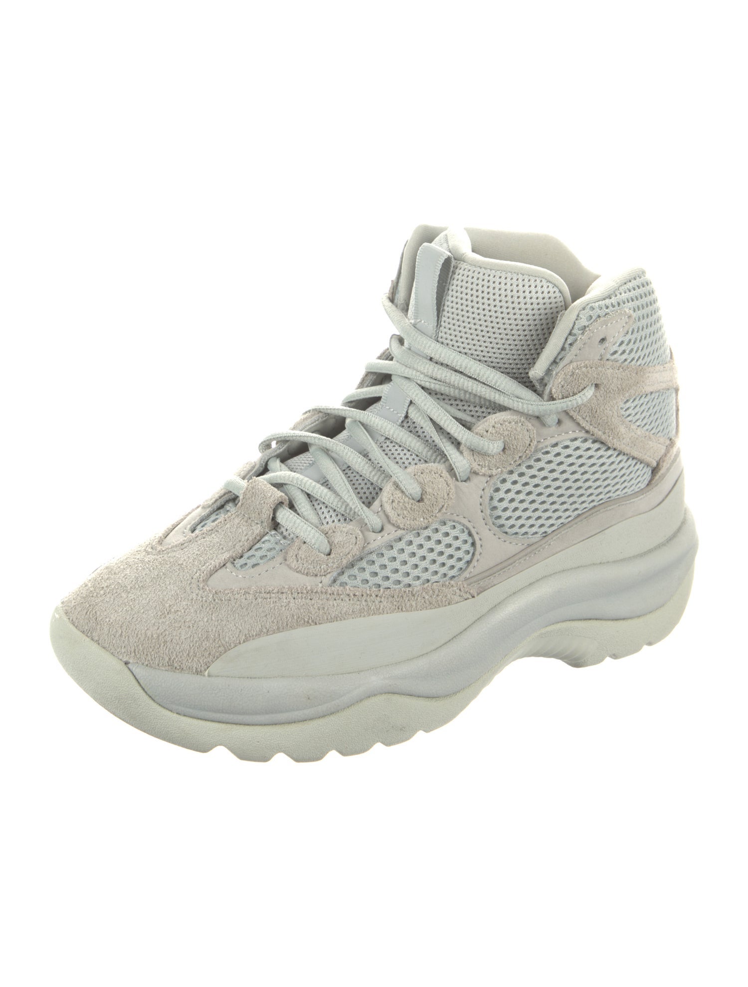 adidas Yeezy Desert 'Salt' Suede Lace-Up Boots