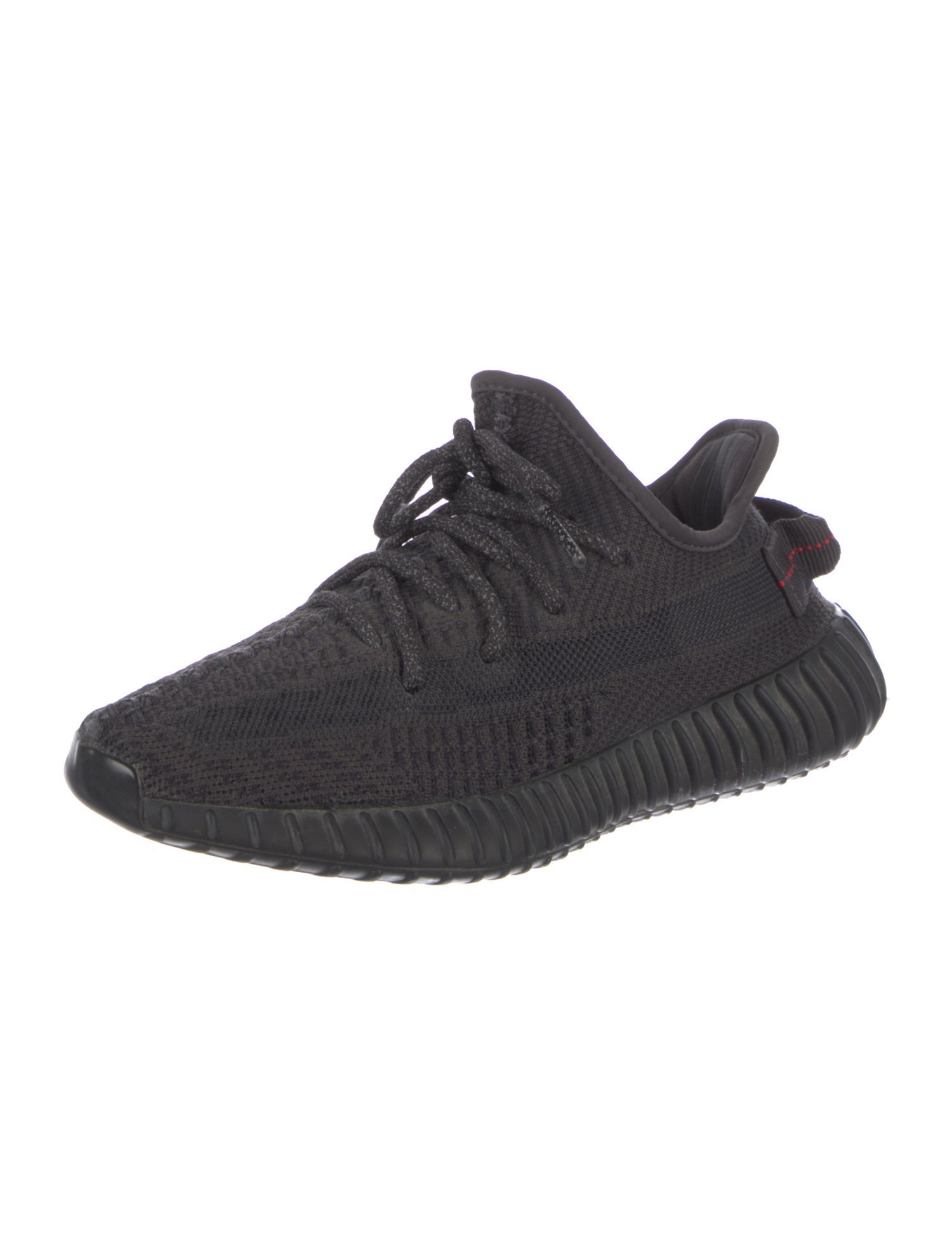 adidas Yeezy Boost 350 V2 Black Non-Reflective Athletic Sneakers