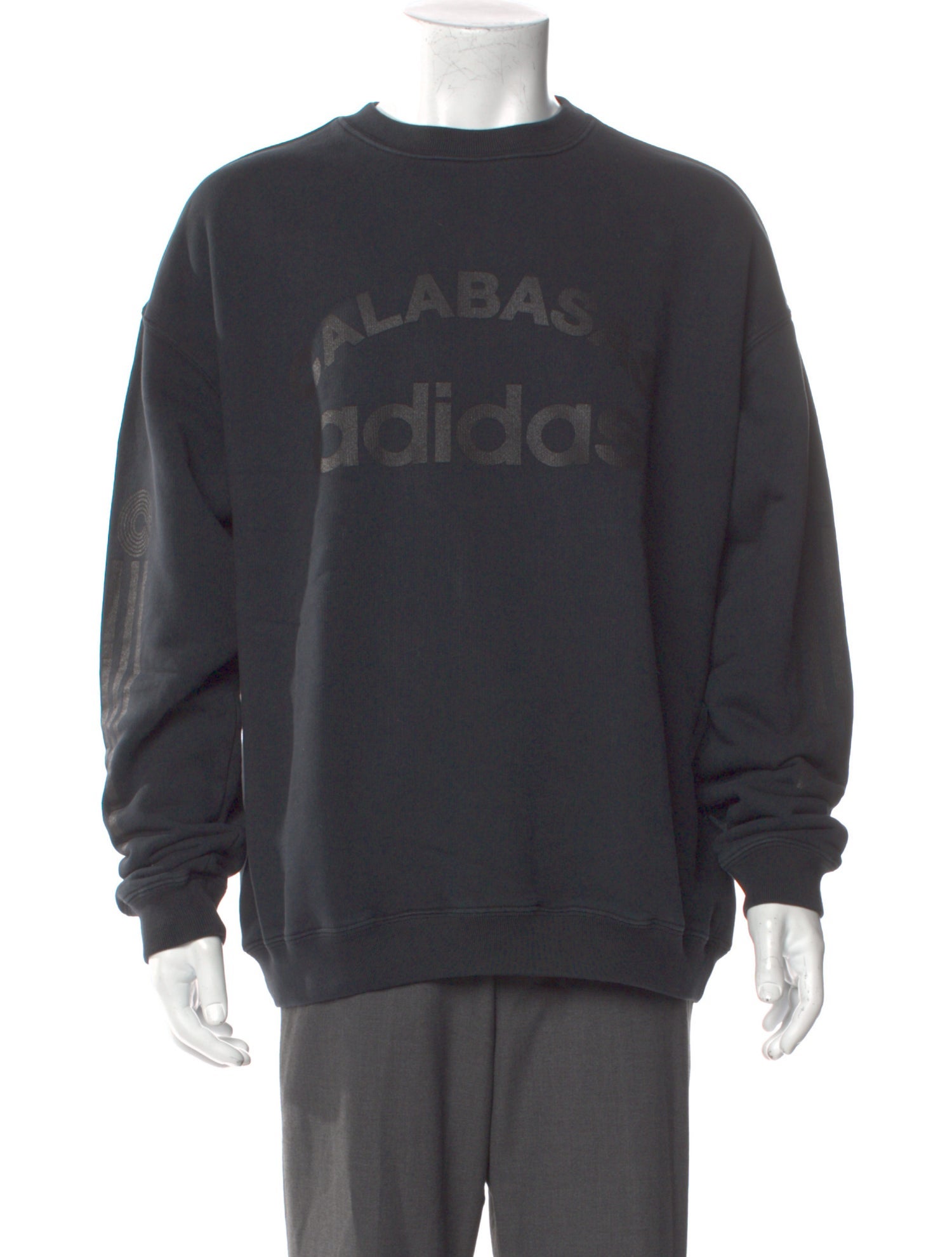 adidas Yeezy Graphic Print Crew Neck Sweatshirt