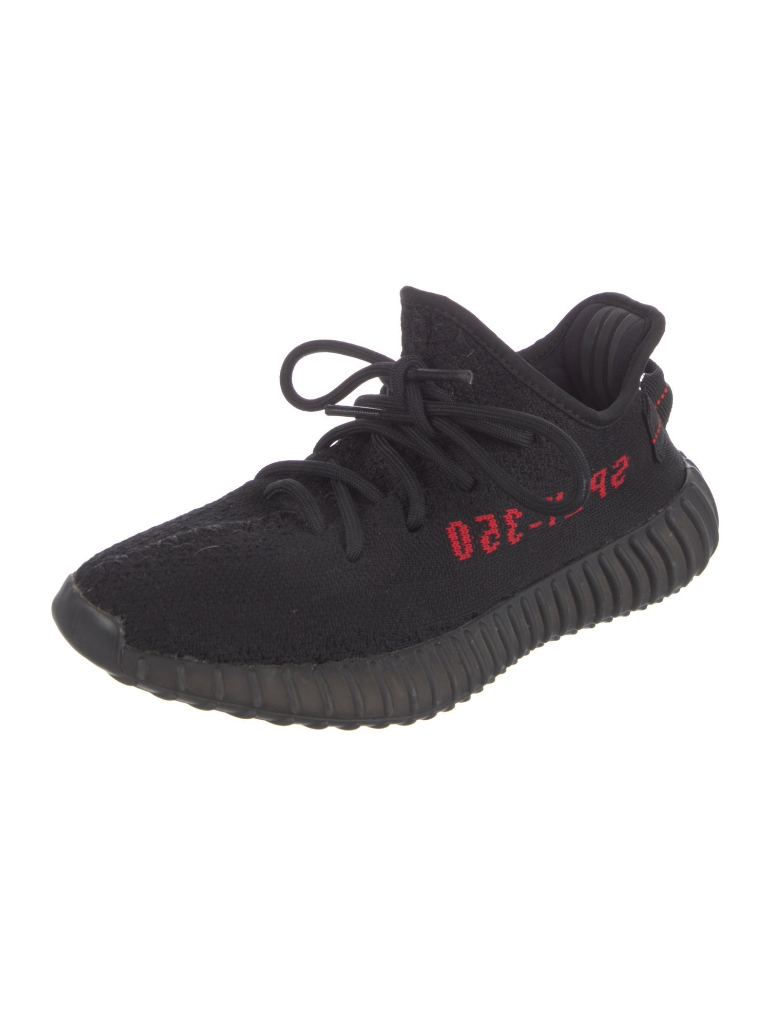 adidas Yeezy Boost 350 V2 Black Red Athletic Sneakers