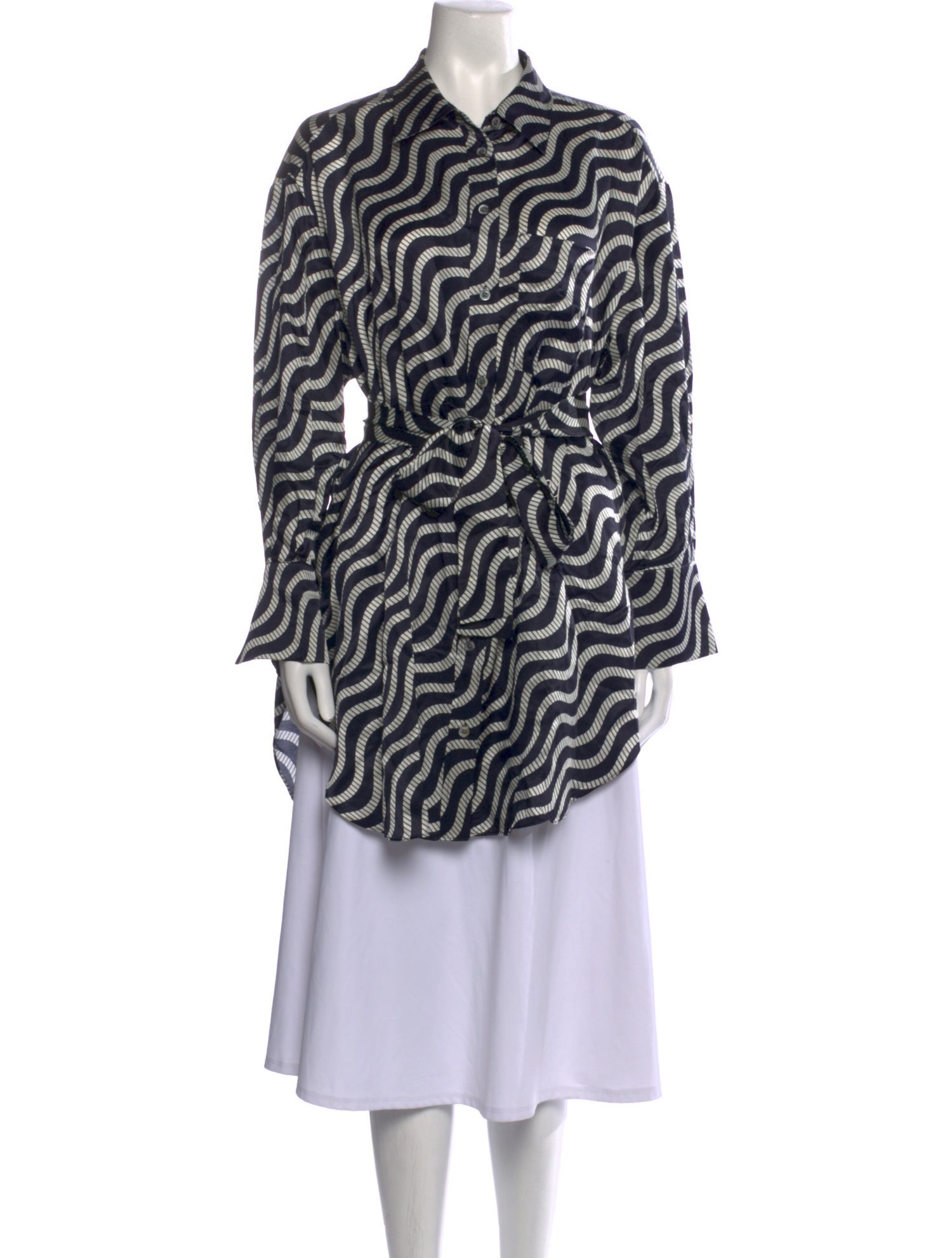 YAITTE Animal Print Long Sleeve Tunic