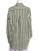 YAITTE Striped Long Sleeve Button-Up Top