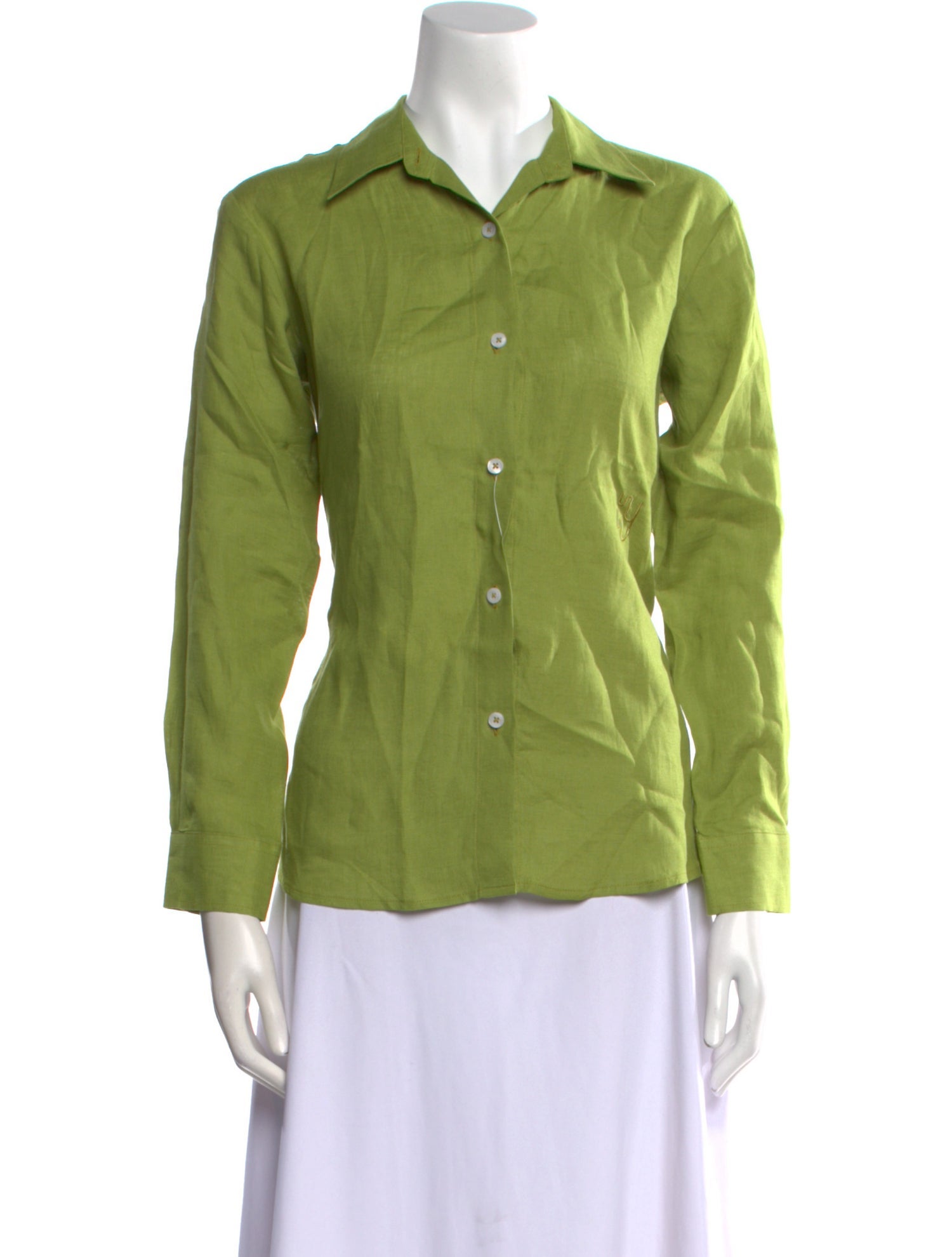 YAITTE Linen Long Sleeve Button-Up Top w/ Tags