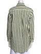YAITTE Striped Long Sleeve Button-Up Top