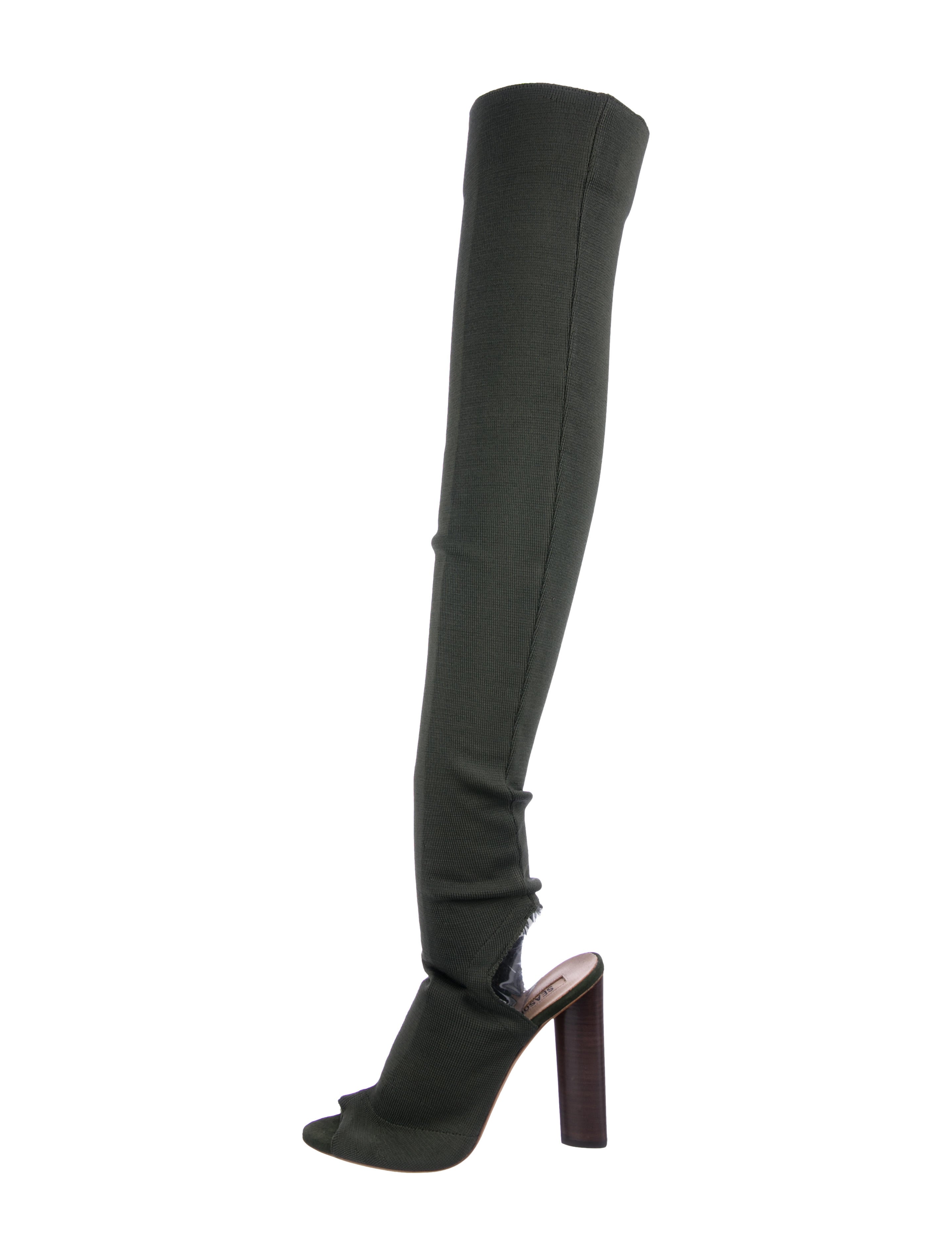 yeezy thigh high boots