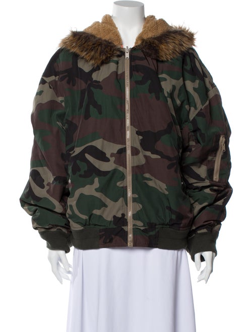 Yeezy Printed Bomber Jacket Green