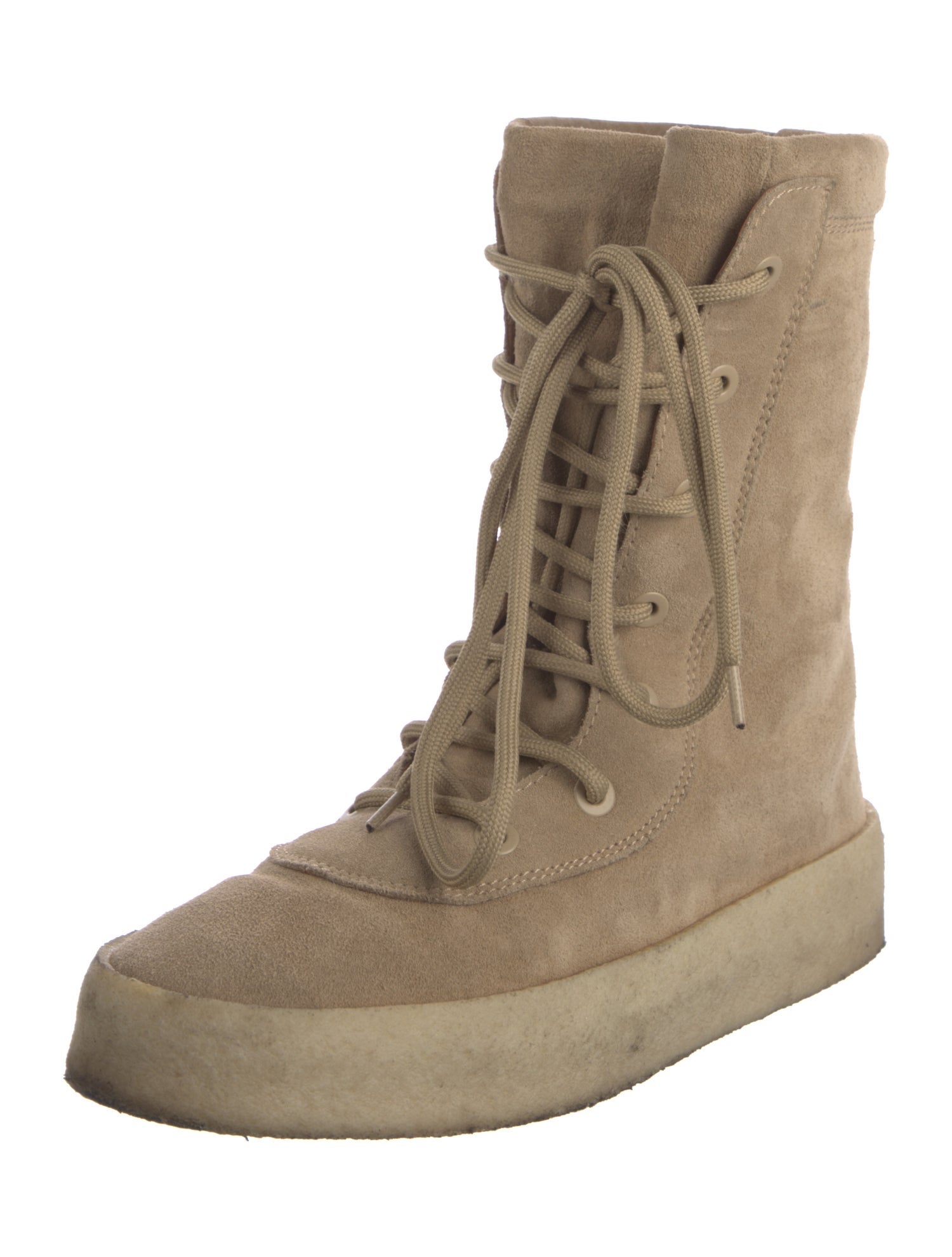 Yeezy Season 2 Suede Lace-Up Boots