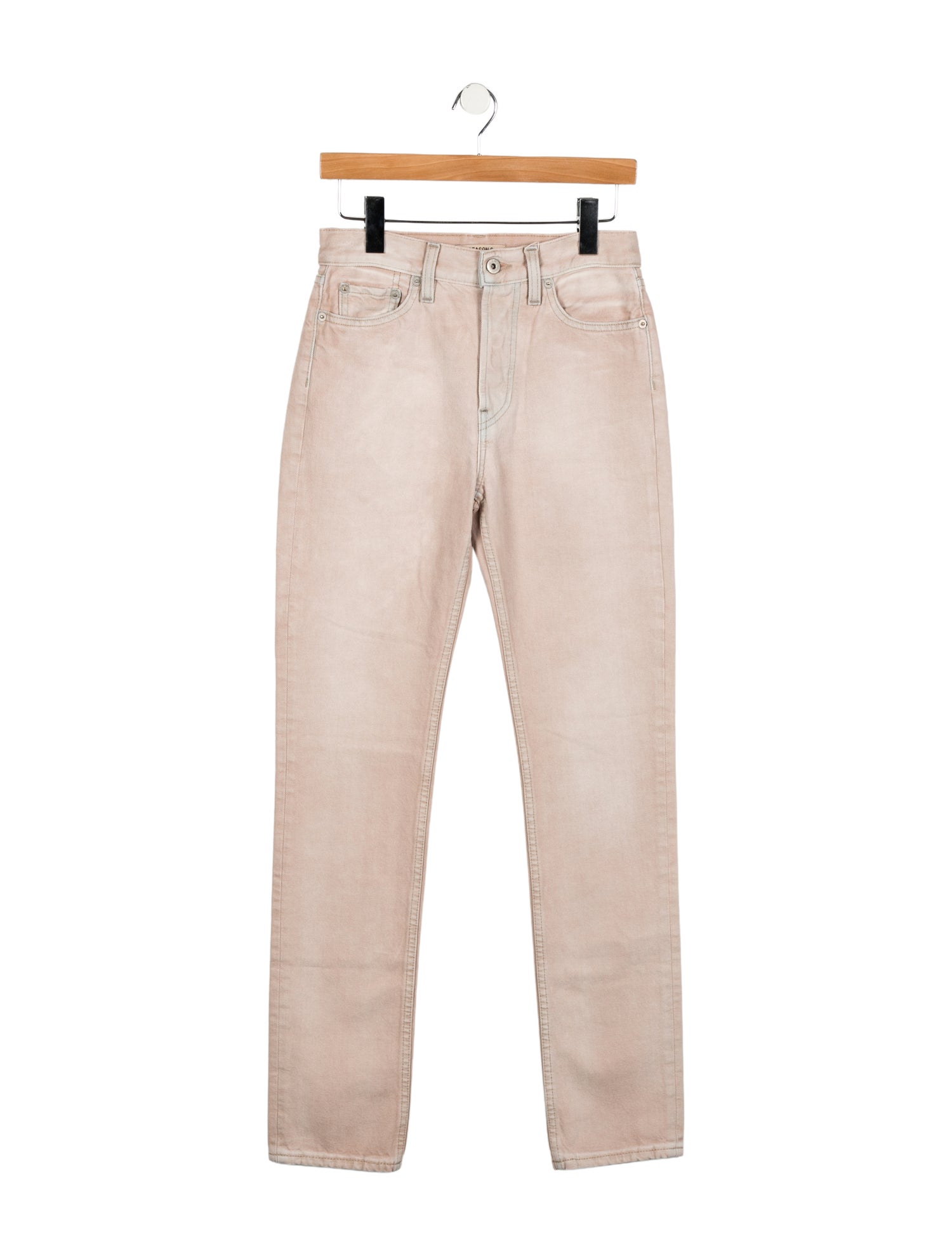 Yeezy High-Rise Straight Leg Jeans