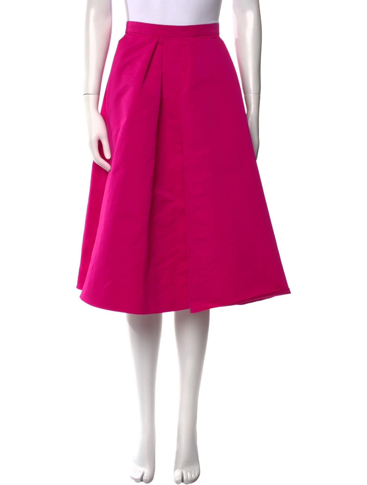 Yeon Pleated Accents Midi Length Skirt