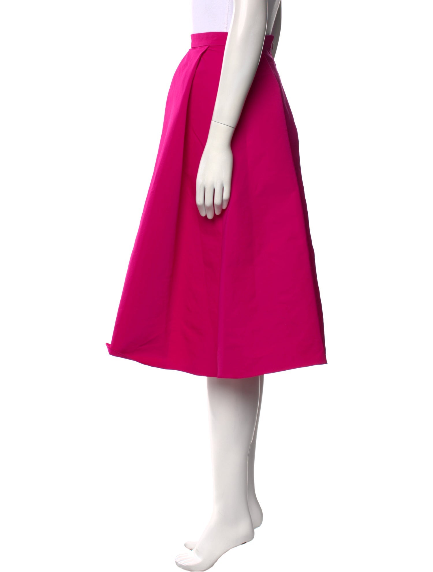 Yeon Pleated Accents Midi Length Skirt