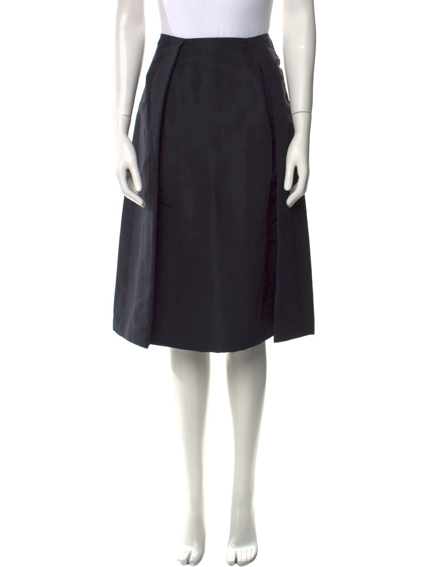 Yeon Pleated Accents Knee-Length Skirt