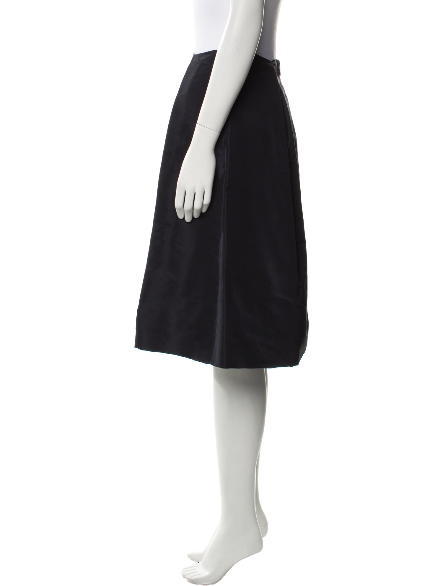 Yeon Pleated Accents Knee-Length Skirt