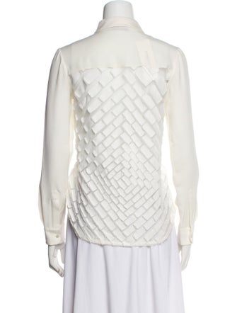 Yeon Plaid Print Long Sleeve Button-Up Top