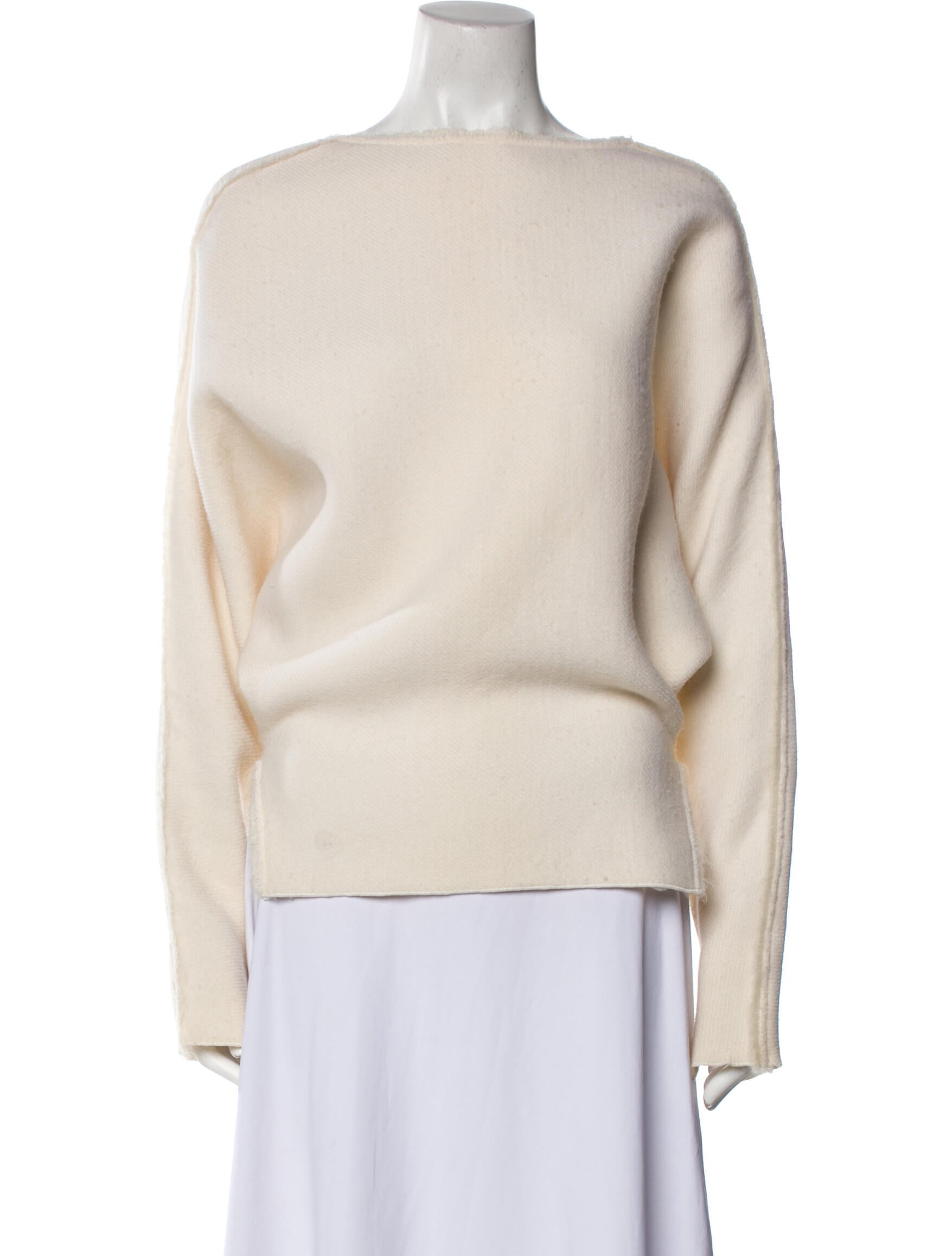 Yeon Virgin Wool Bateau Neckline Sweater