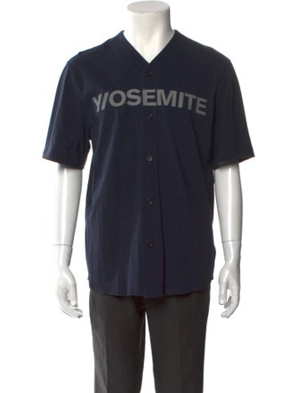 Y/OSEMITE by James Perse Graphic Print V-Neck Henley