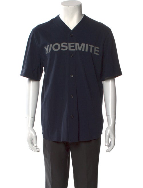 Y/OSEMITE by James Perse Graphic Print V-Neck Henley