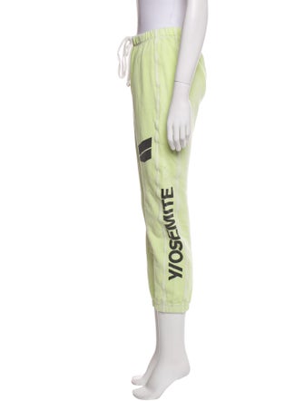 Y/OSEMITE by James Perse Graphic Print Ruffle Embellishment Sweatpants