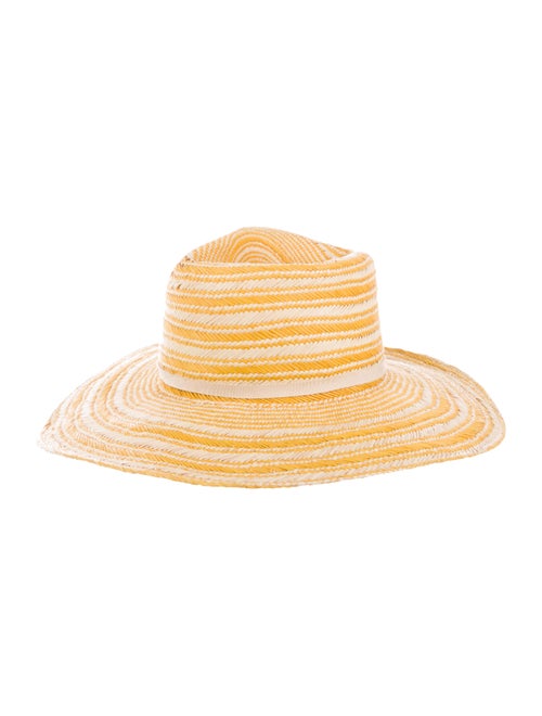 Yestadt Millinery Straw Wide-Brim Hat Yellow
