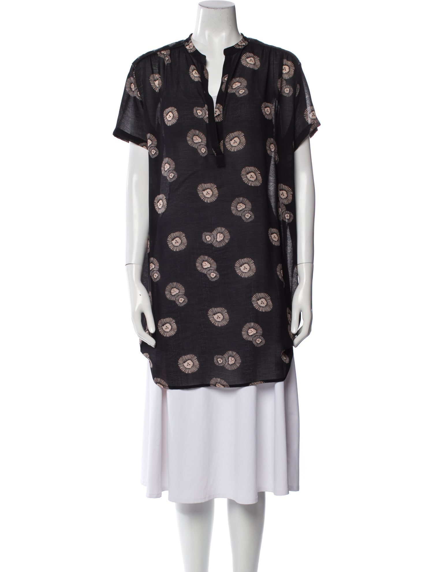 Maison Olga Printed V-Neck Tunic