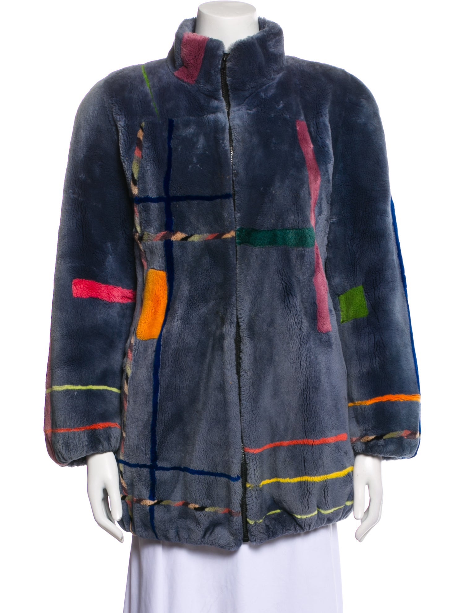 York Furrier Printed Faux Fur Jacket