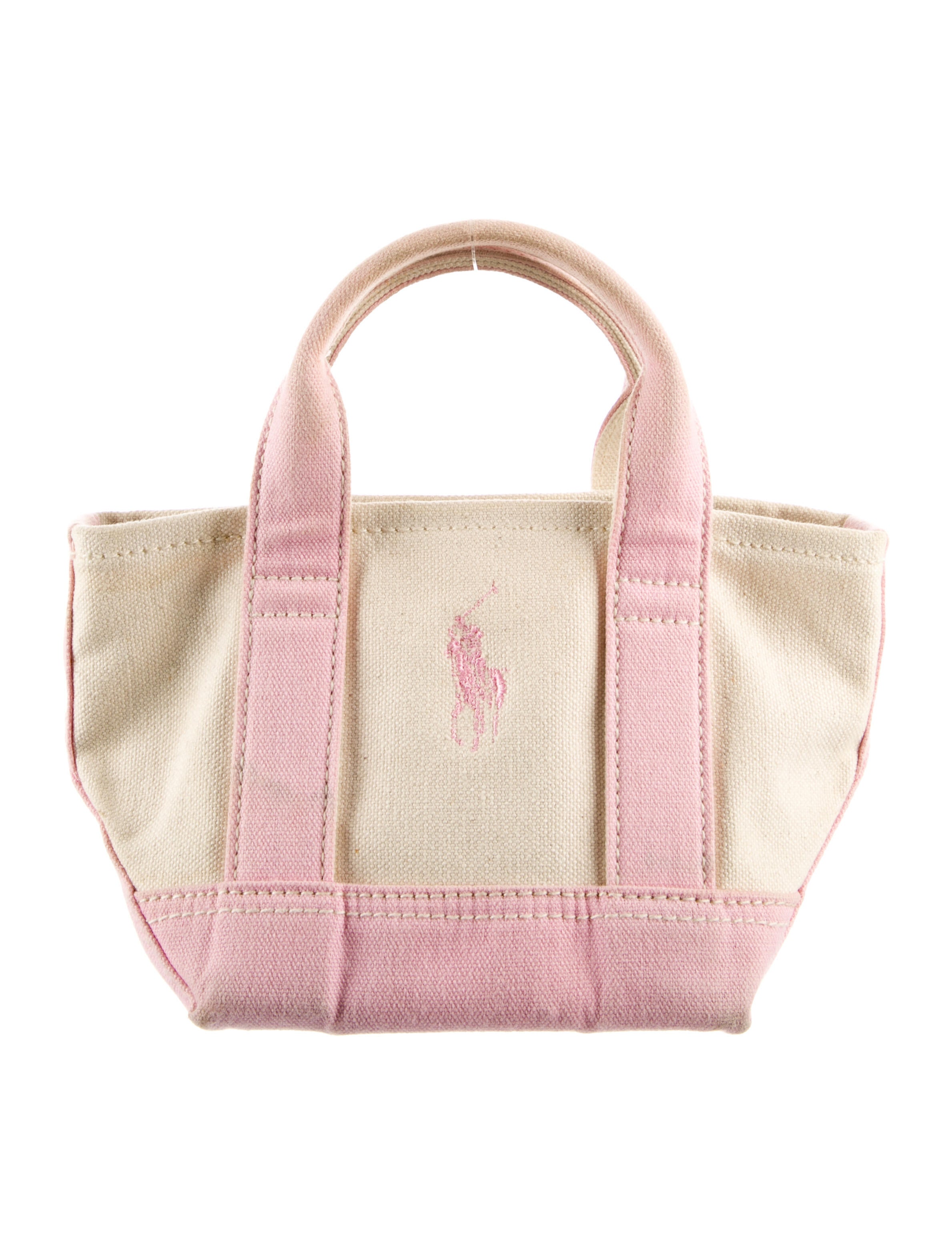 Ralph Lauren Canvas Mini Bag Pink Mini Bags, Handbags WYG100625
