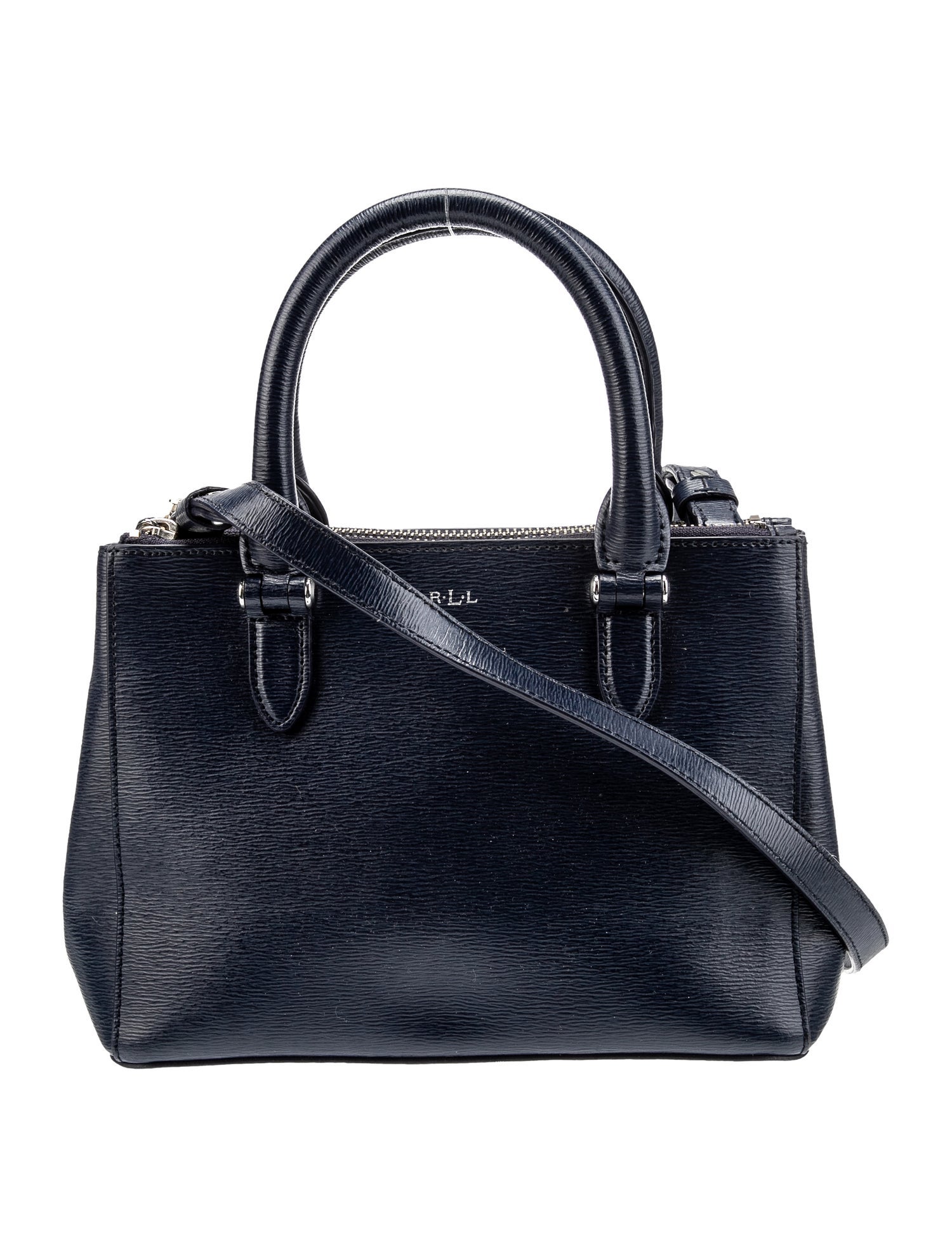 Lauren Ralph Lauren Leather Crossbody Bag Blue Crossbody Bags