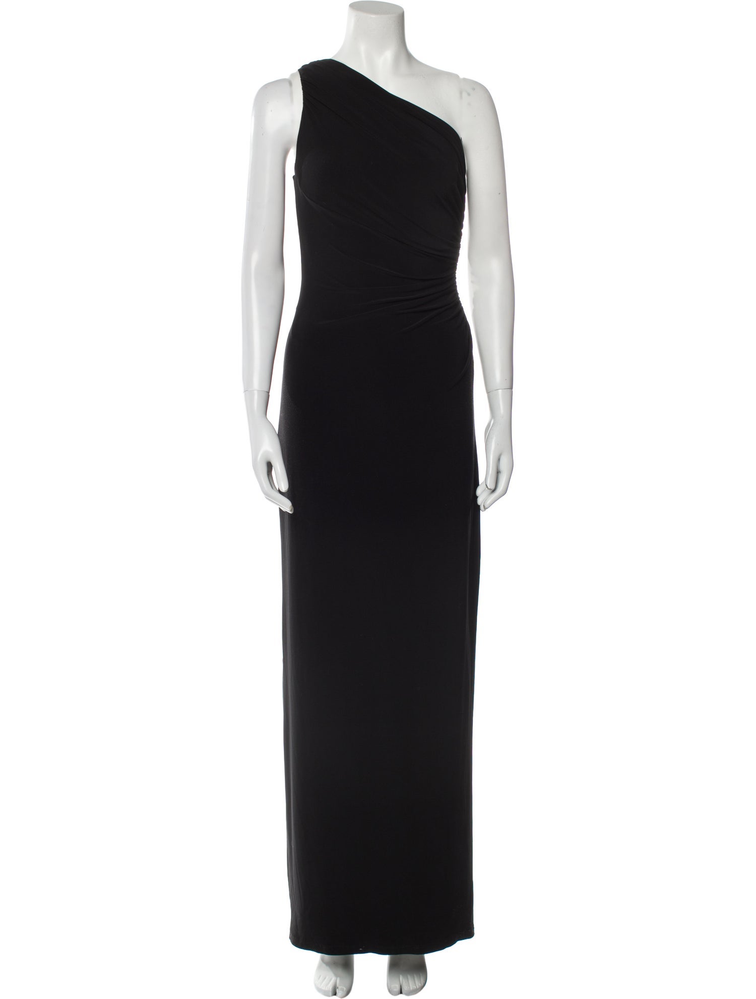 Ralph Lauren One-Shoulder Long Dress - Black Dresses, Clothing ...
