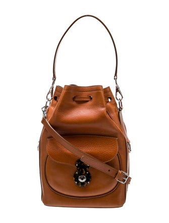 Ralph Lauren Solid Leather Bucket Bag