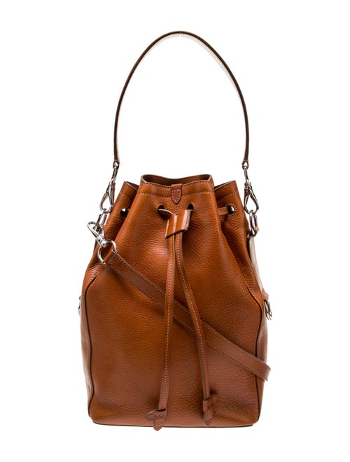 Ralph Lauren Solid Leather Bucket Bag