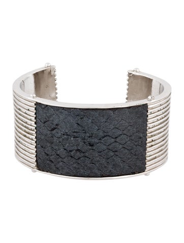 Ralph Lauren Cuff Snakeskin Wide Bracelet