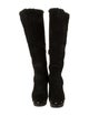 Ralph Lauren Suede Fur Trim Boots