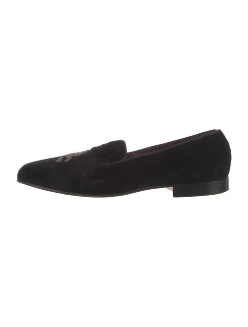 Ralph Lauren Suede Graphic Print Loafers