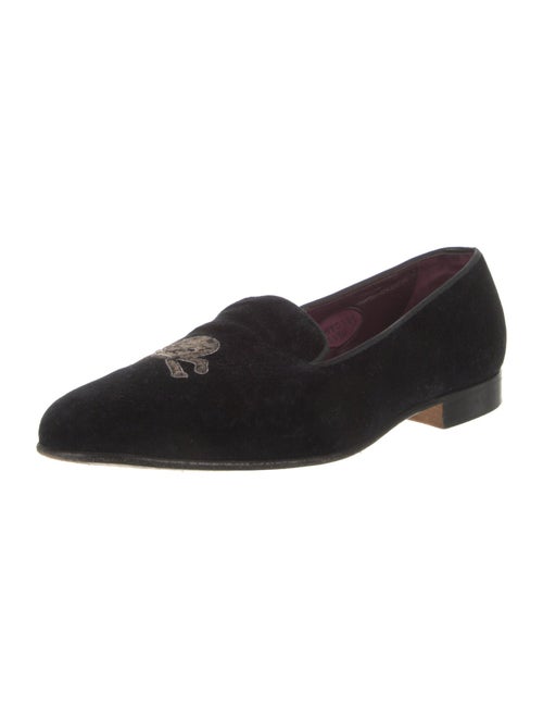 Ralph Lauren Suede Graphic Print Loafers