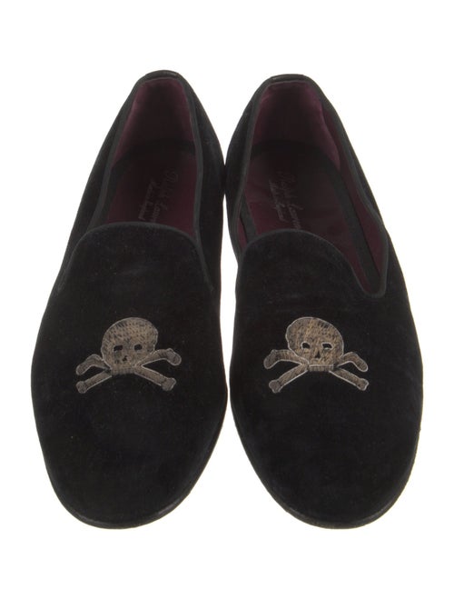 Ralph Lauren Suede Graphic Print Loafers