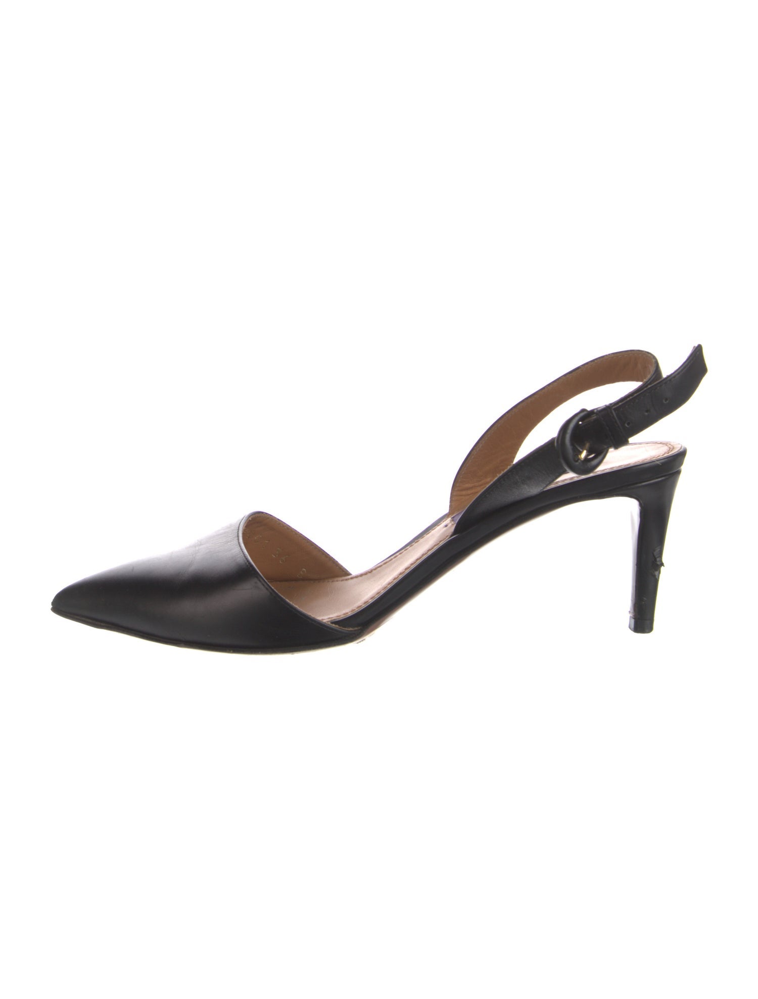 Ralph Lauren Leather Slingback Pumps