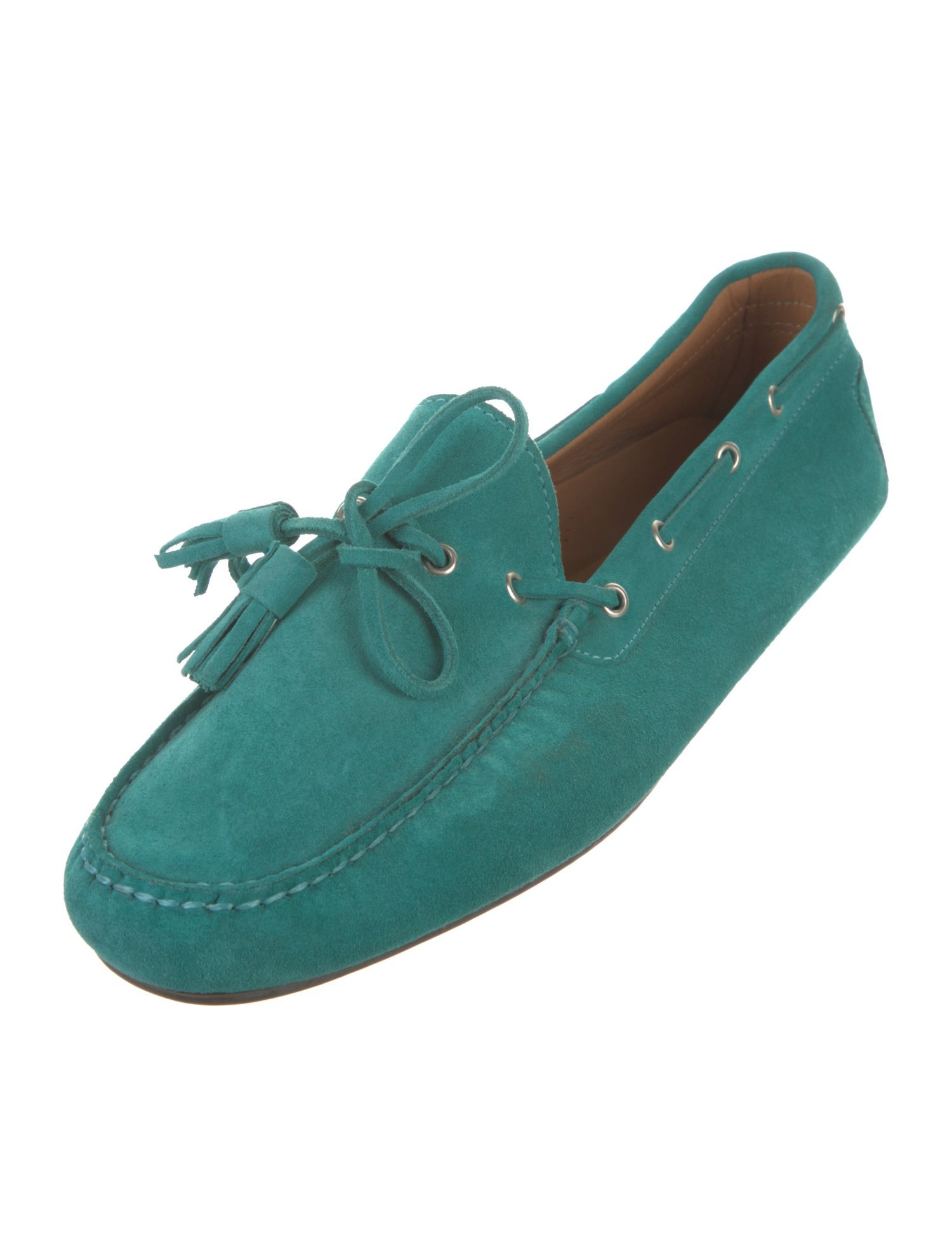Ralph Lauren Suede Tassel Accents Loafers