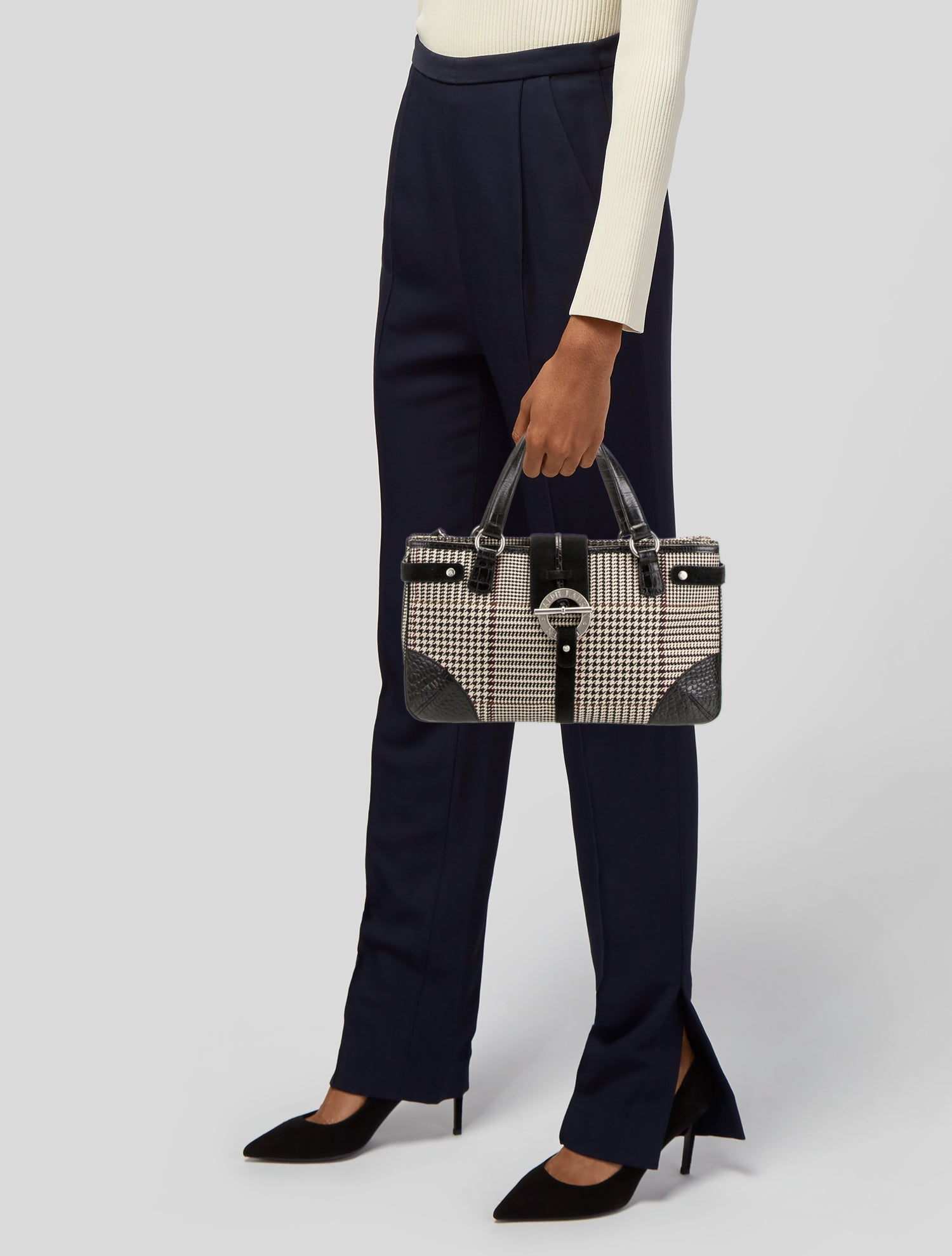 Ralph Lauren Rattan Top Handle Bag
