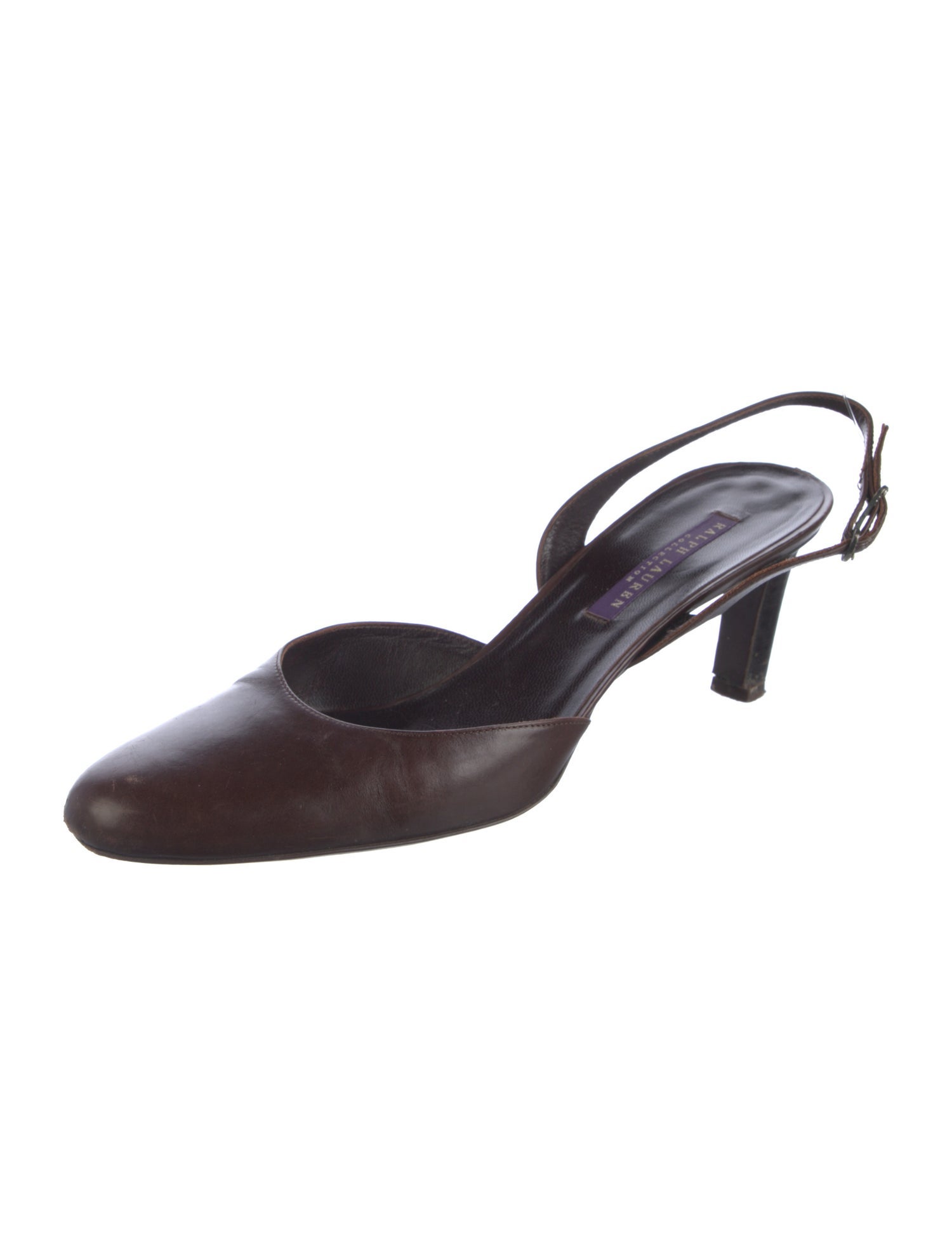 Ralph Lauren Leather Slingback Pumps