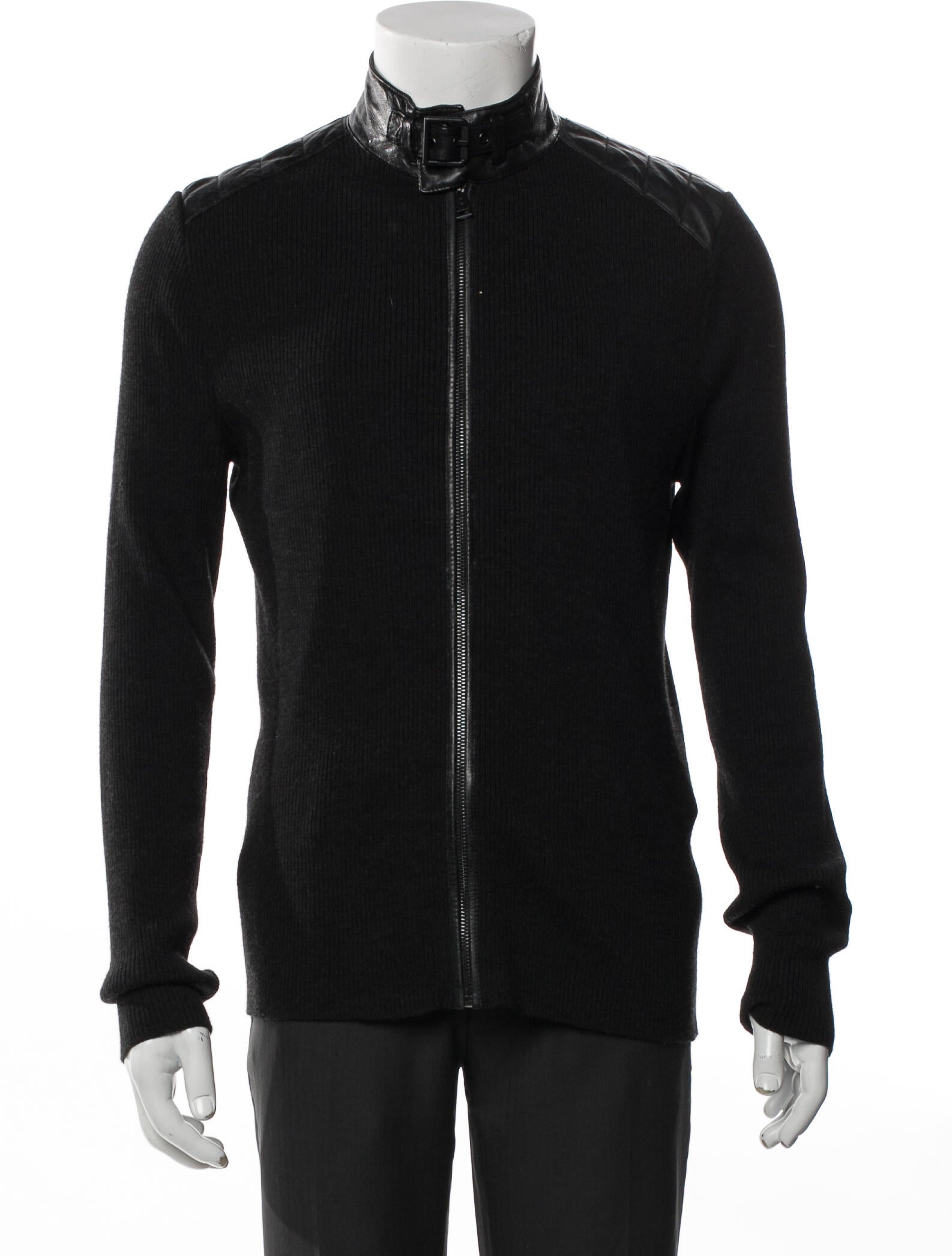 Ralph Lauren Black Label Merino Wool Moto Jacket