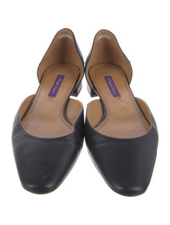 Ralph Lauren Leather D'Orsay Flats