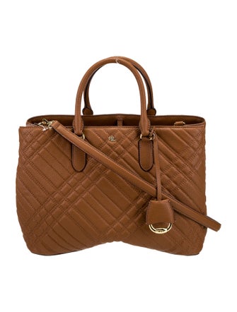 Lauren Ralph Lauren Leather Top Handle Bag