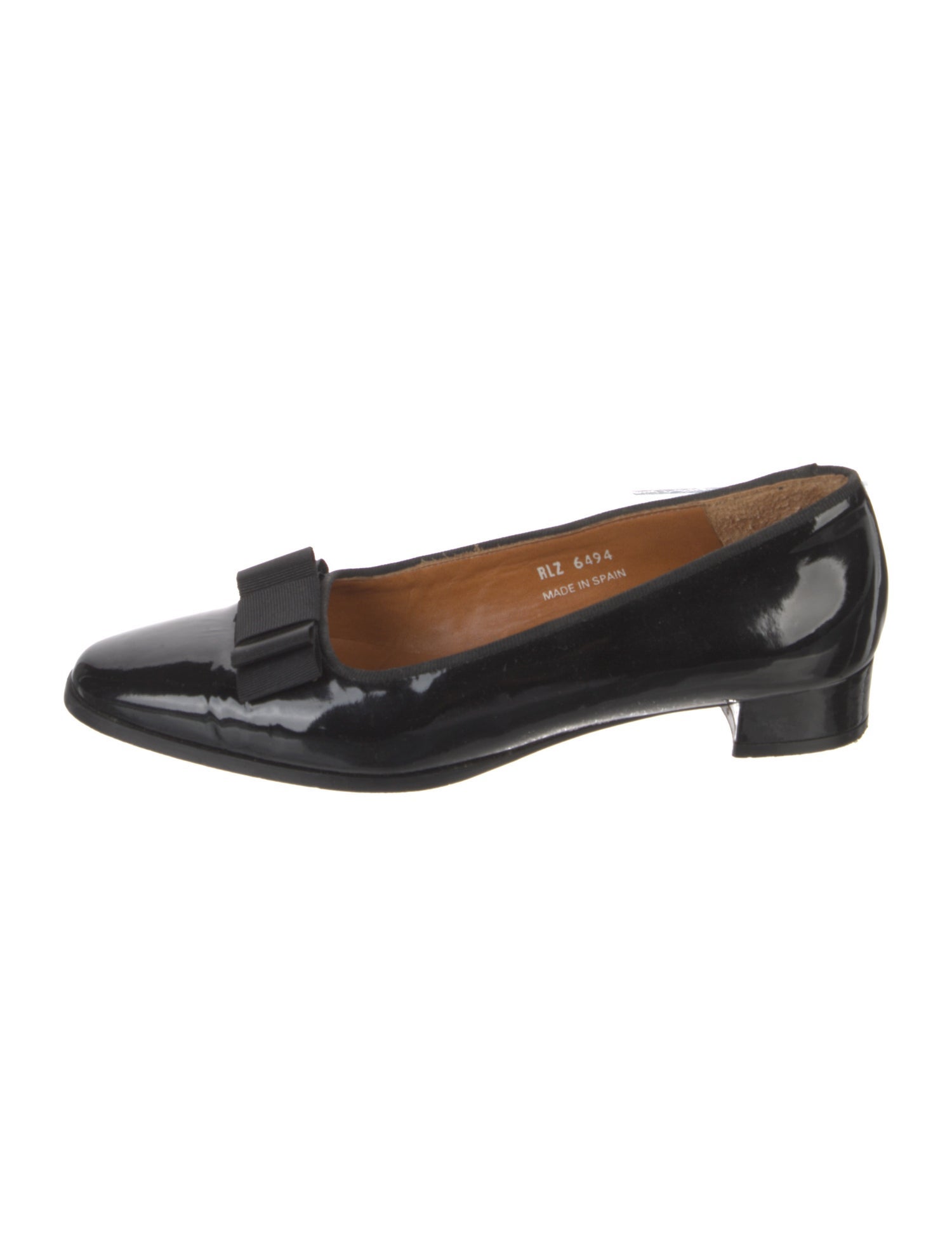 Prada Patent Leather Tassel Accents Loafers - Black Flats