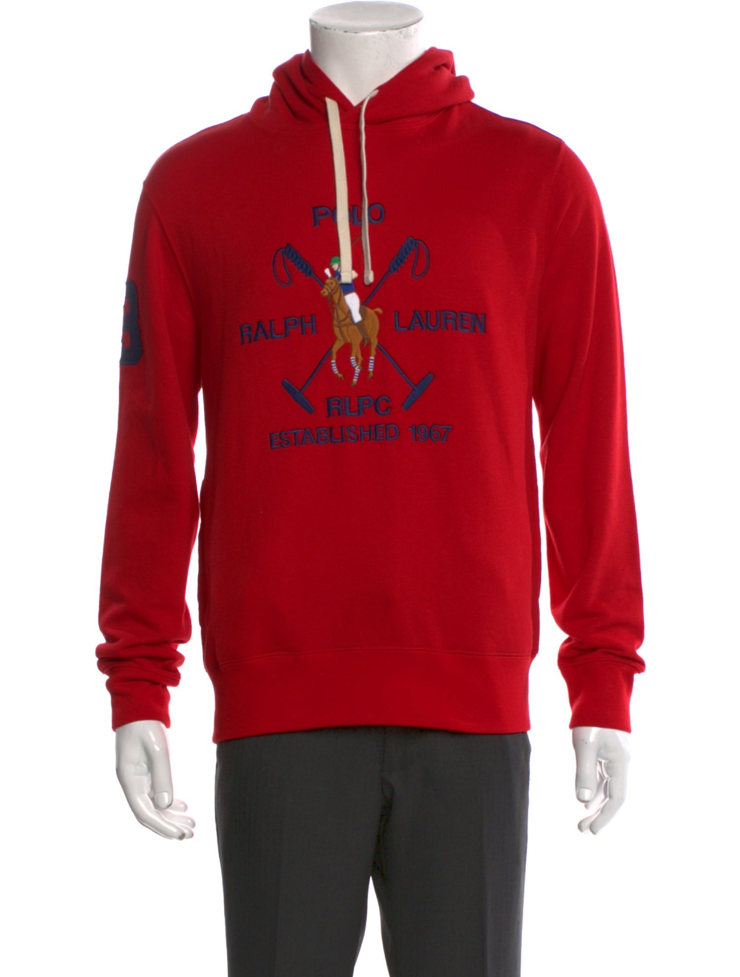 Ralph Lauren Graphic Print Mock Neck Hoodie w/ Tags