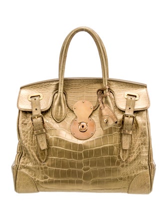 Ralph Lauren Alligator Top Handle Bag