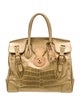 Ralph Lauren Alligator Top Handle Bag